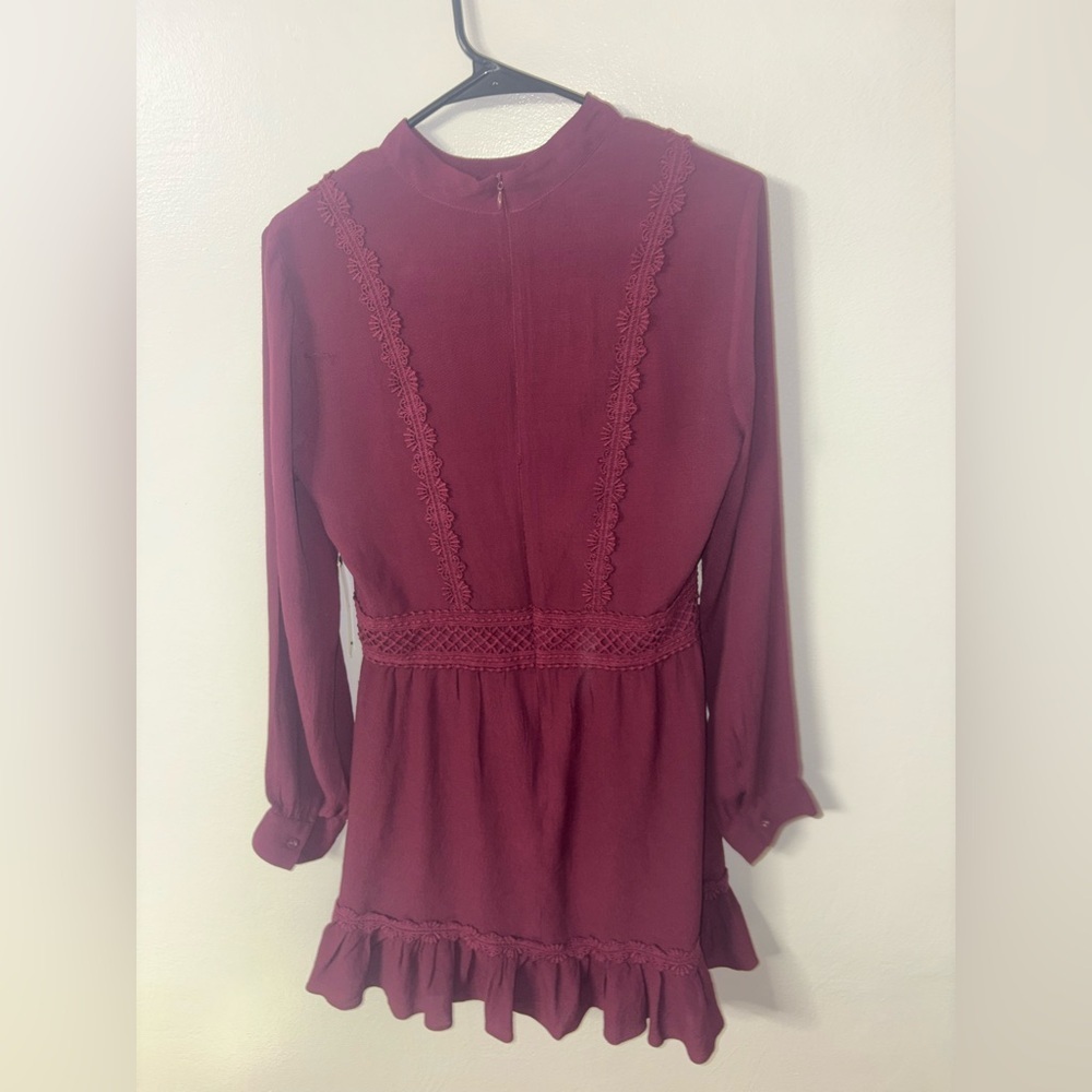 Lulu's Fall For Me Cut out long sleeves skater dress - Picture 7 of 7